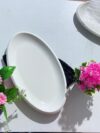 12 inches ceramic oval plate