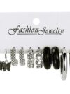 Sliver ear rings set