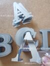 Sliver alphabet stickers available