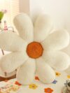 White Sun flower throw pillow
