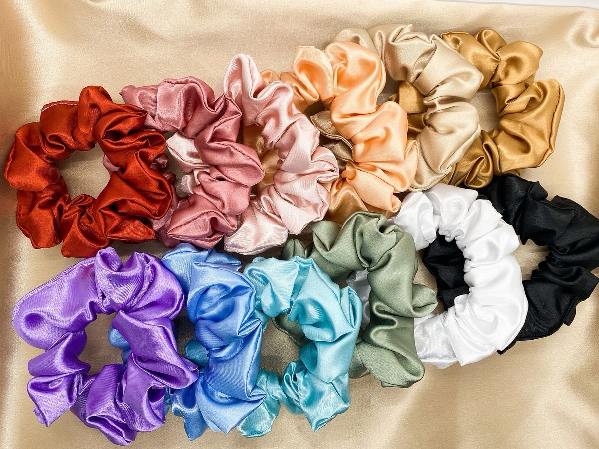 Satin scrunchies