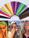 Pink and orange headbands